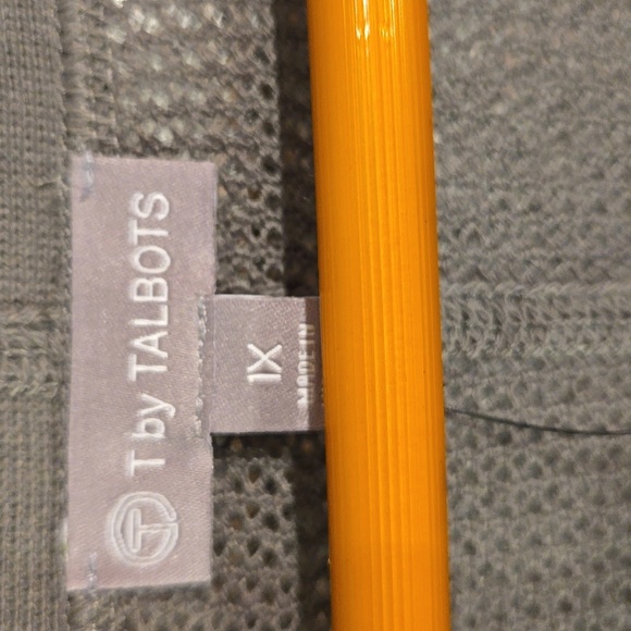 T by Talbots Cotton Mixed Stitch Open Front Duster Lightweight Pocket Cardigan - Picture 10 of 12